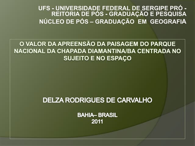 Modelo de apresentação da tese