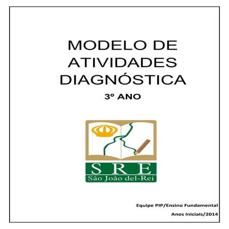 Modelo de atividades para o 3º ano