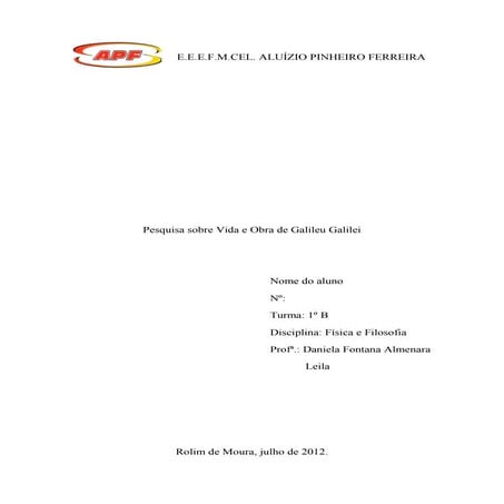 Modelo de capa | DOCX
