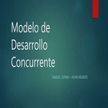 Modelo de desarrollo concurrente