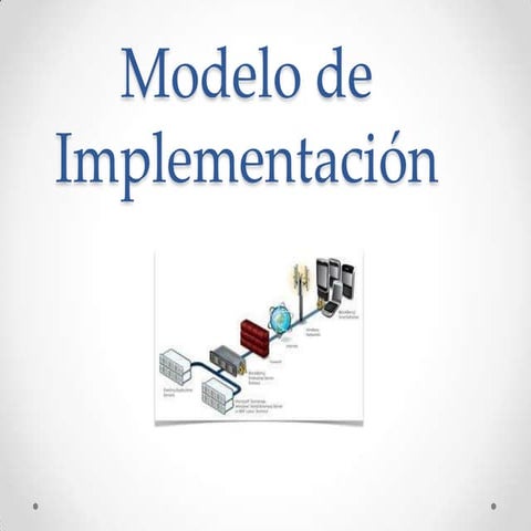 Modelo de implementación | PPTX