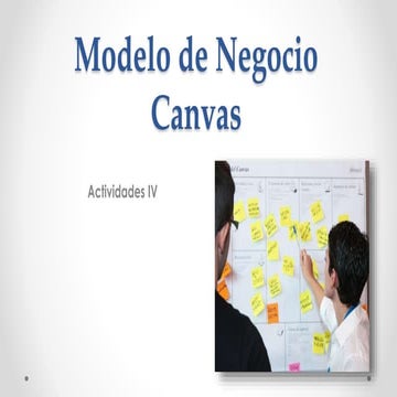 Modelo de negocio canvas