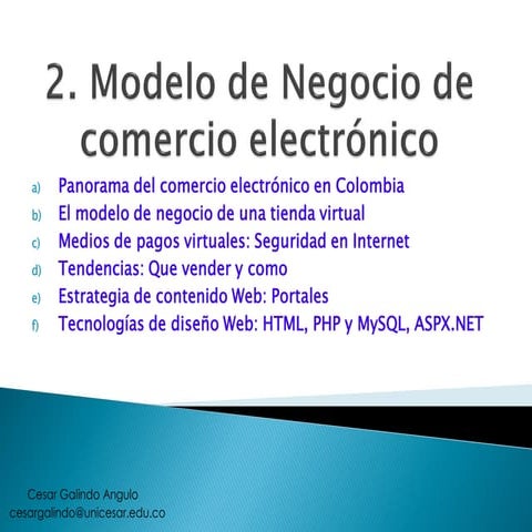 Modelo de e commerce 2 | PPTX