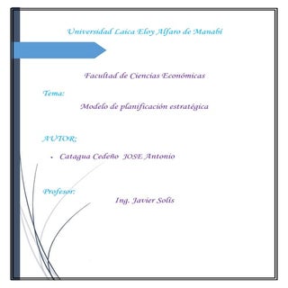 Modelo de planificacion estrategica
