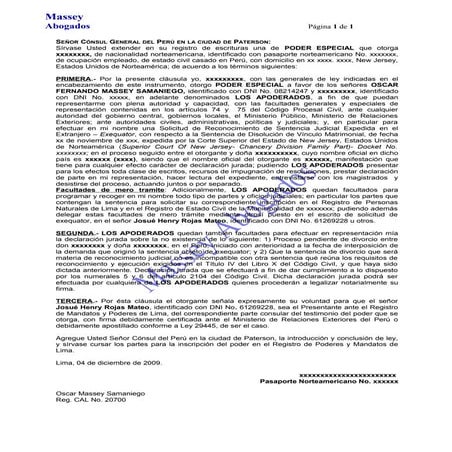 MODELO DE PODER CONSULAR | DOC