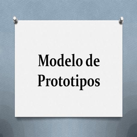 Modelo de prototipos