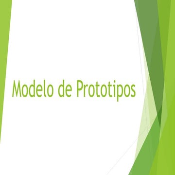 Modelo de prototipos