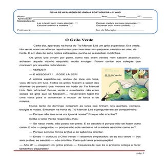 Modelo de teste português