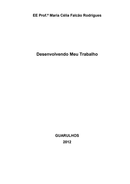 Modelo de trabalho escolar