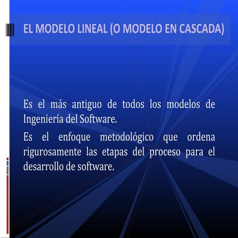 EL MODELO EN CASCADA DE INGENIERIA DE SOFTWARE UEB