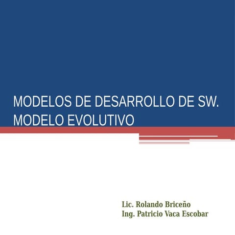 Modelo evolutivo
