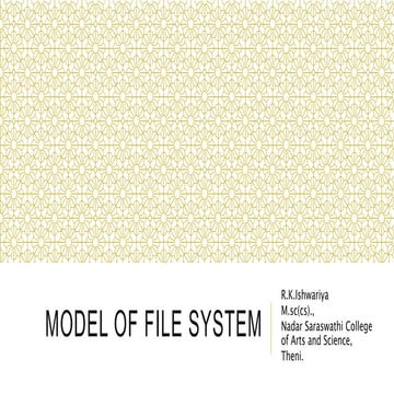 Model of file system
