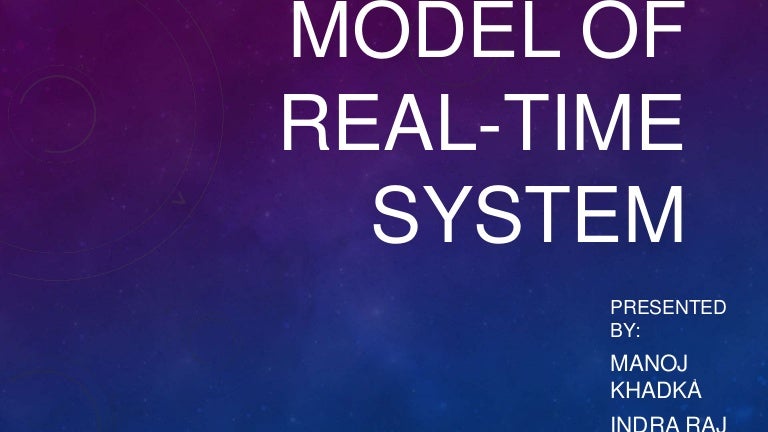 Reference Model of Real Time System