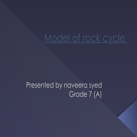 Comprehensive Grade 7 Presentation on the Rock Cycle and Rock Types | PPTX