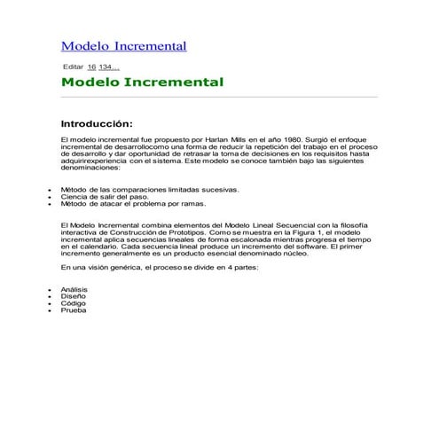 Modelo incremental