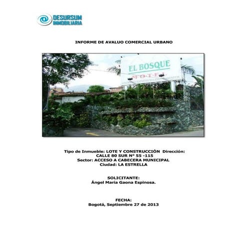 Modelo informe urbano