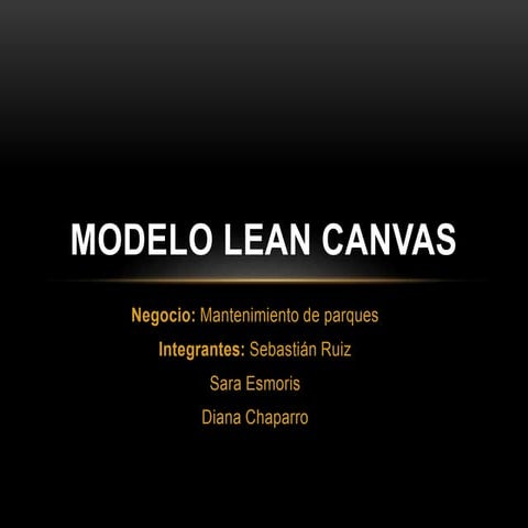Lean canvas | PDF