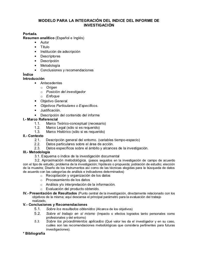 modelos de resumen en ingles