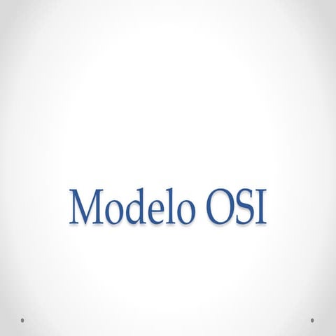 Modelo osi