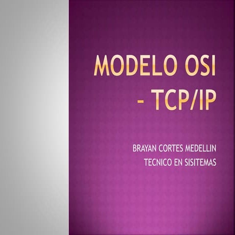 Modelo osi – tcp