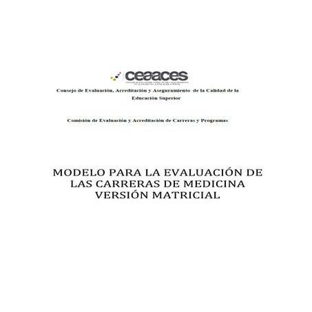 Modelo para la evaluacion de las carreras matricial