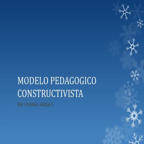 Modelo pedagogico constructivista