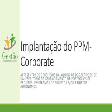 Implantação do PPM-Corporate