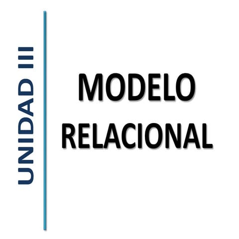 Modelo relacional