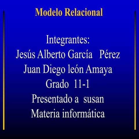 Modelo relacional