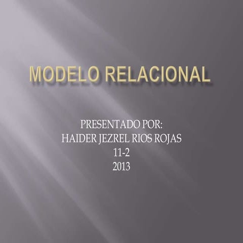 Modelo relacional