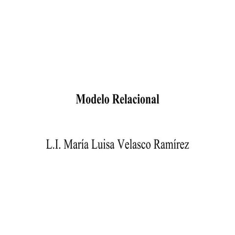 Modelo relacional2
