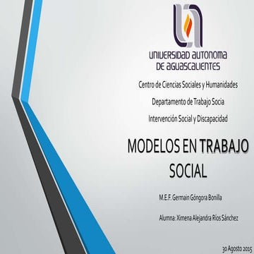 Modelos de Trabajo Social