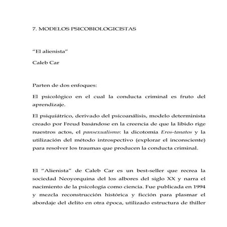 Modelos psicolobicistas