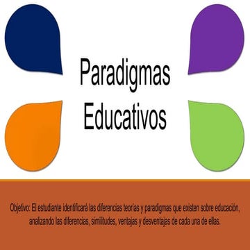 Paradigmas educativos