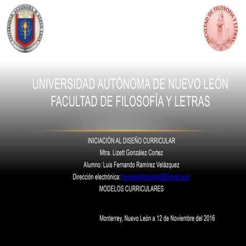 Modelos curriculares