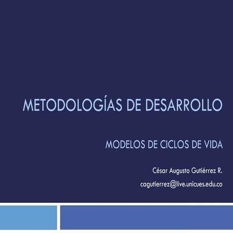 Modelos de ciclo de vida del software