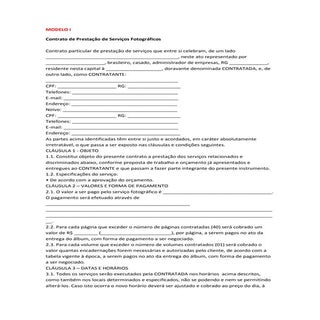 Modelos de contrato de prestação de...