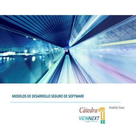 Modelos de desarrollo seguro de software