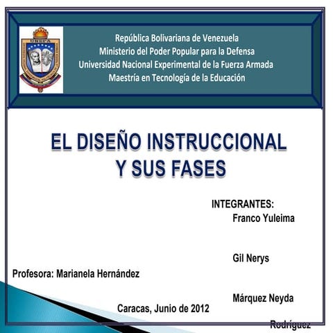 Modelos de Diseño Instruccional