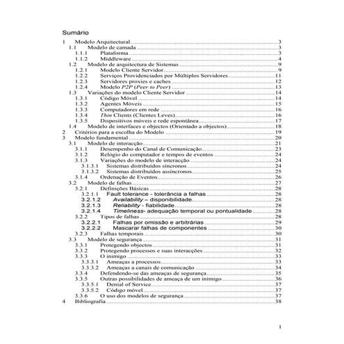 Modelos de estruturação de sistemas distribuídos
