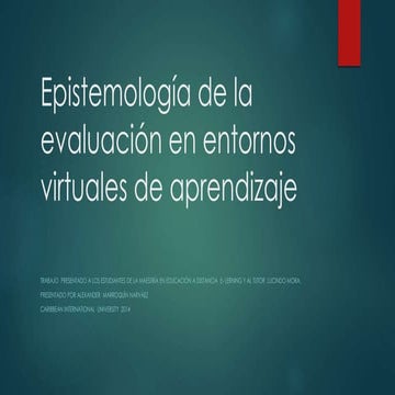 Modelos de evaluación