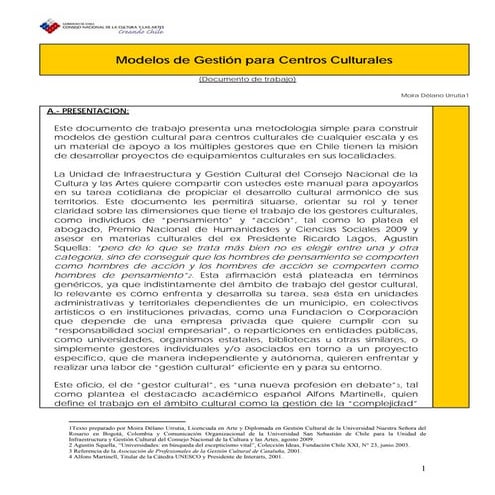 Modelos de gestion para centros culturales ok