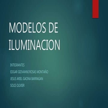 Modelos de iluminacion