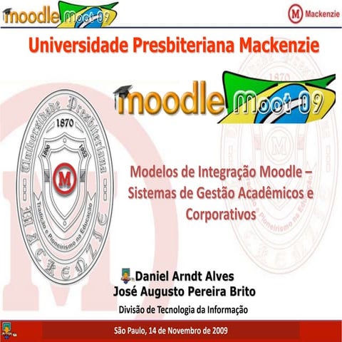 Modelos de Integração Moodle - Sistemas de Gestão Acadêmicos e Administrativos
