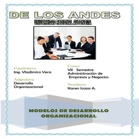 Modelos de desarrollo organizacional | PDF
