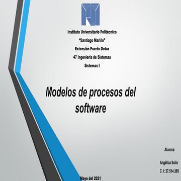 Modelos del software
