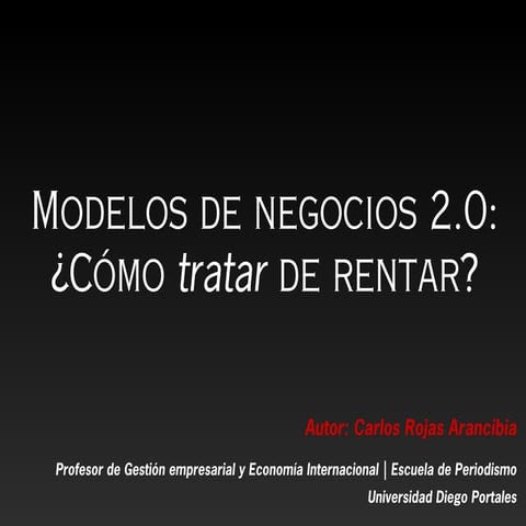 Modelos de negocios 2.0