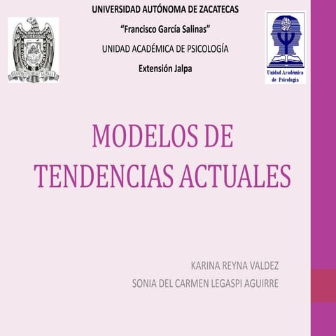 Modelos educativos de tendencias actuales 