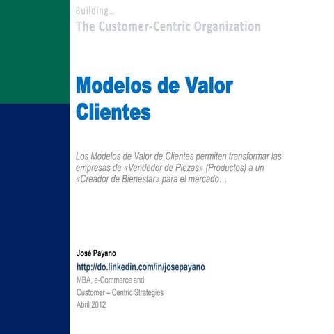 Modelos de Valor Clientes