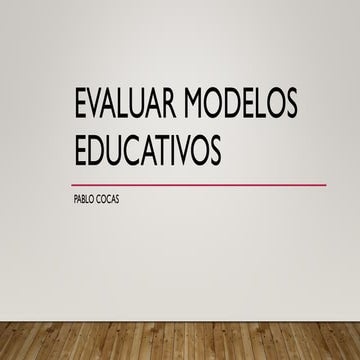 Modelos educativos innovadores